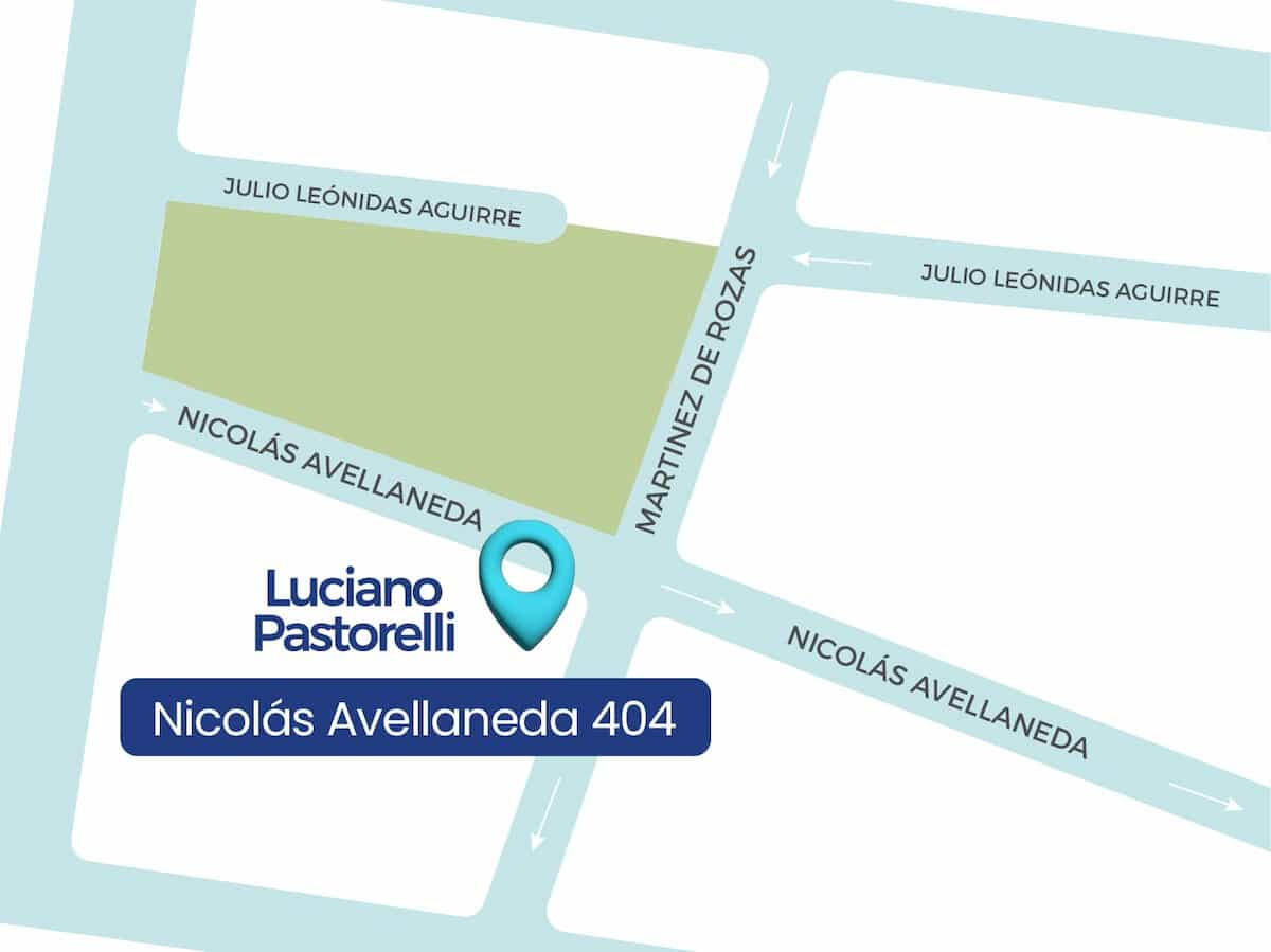 Mapa cómo llegar al consultorio Mapa de cómo llegar al consultorio de Luciano Pastorelli Osteópata en Mendoza
